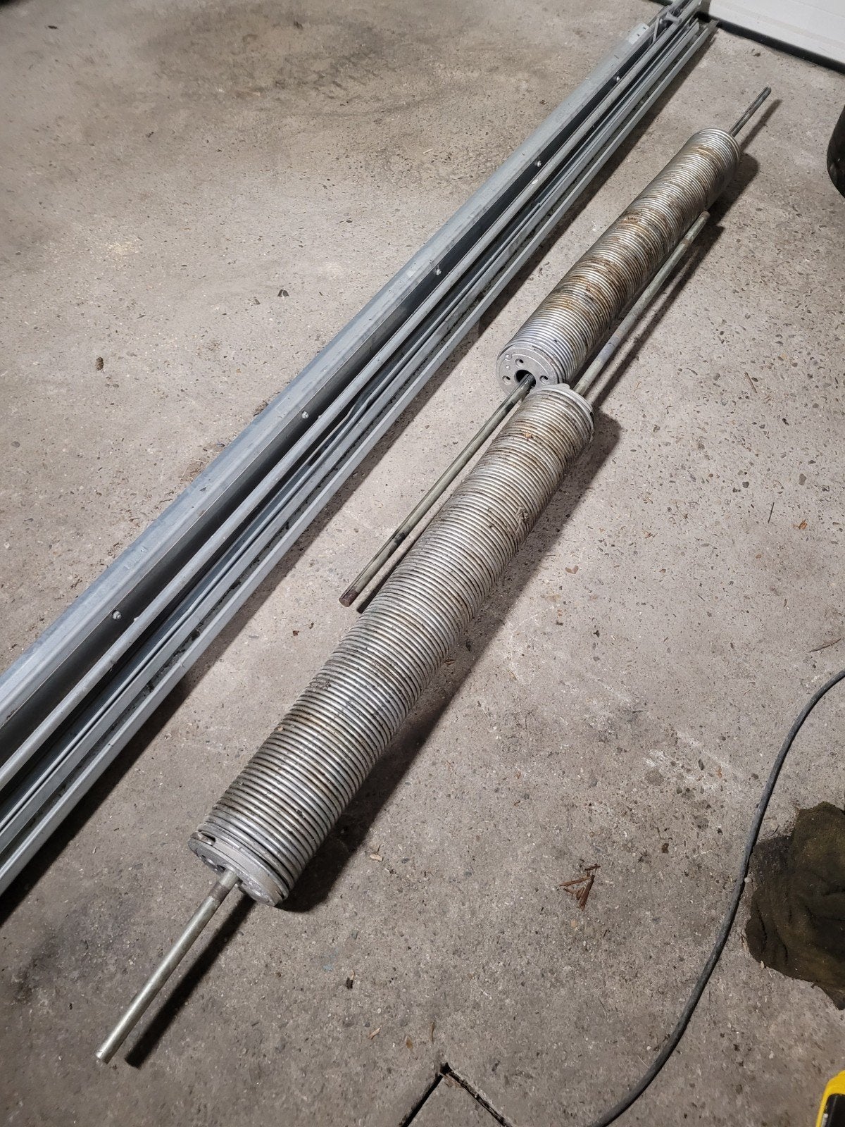 Overheaddeur torsieveren, Ophalen, Gebruikt, Garagedeur, Metaal