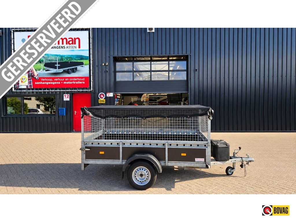 VDM Enkelas 258x130 750 kg/Loofrekken/disselsot/gaasdoek, Gebruikt