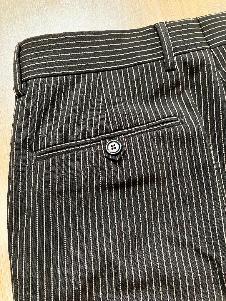 Nieuwe herenbroek bruin / streepje maat L (52/54), Kleding | Heren, Verzenden, Nieuw, Maat 52/54 (L), Bruin