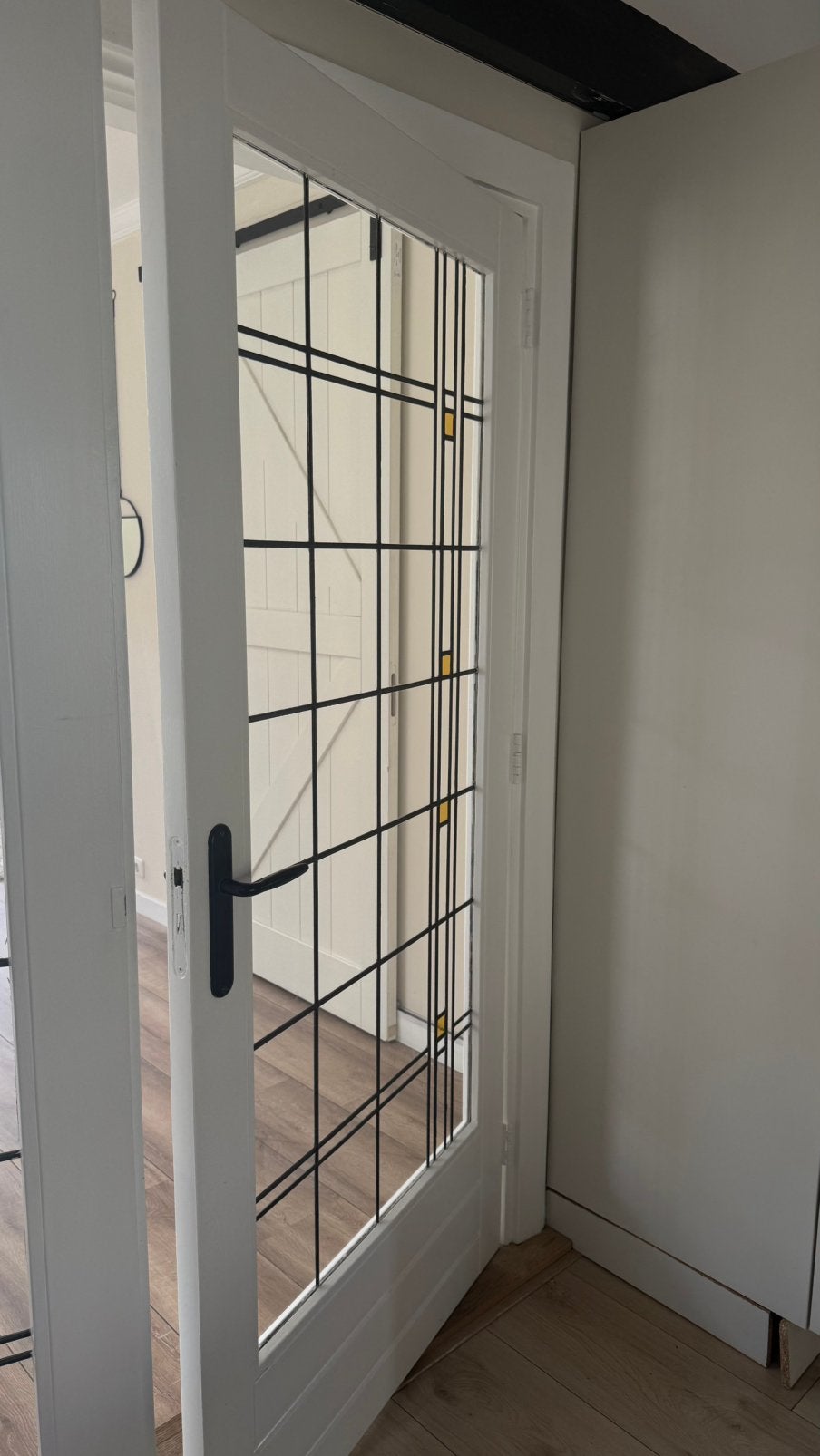 Glas in Lood deuren, Ophalen, Binnendeur, 200 tot 215 cm, Glas