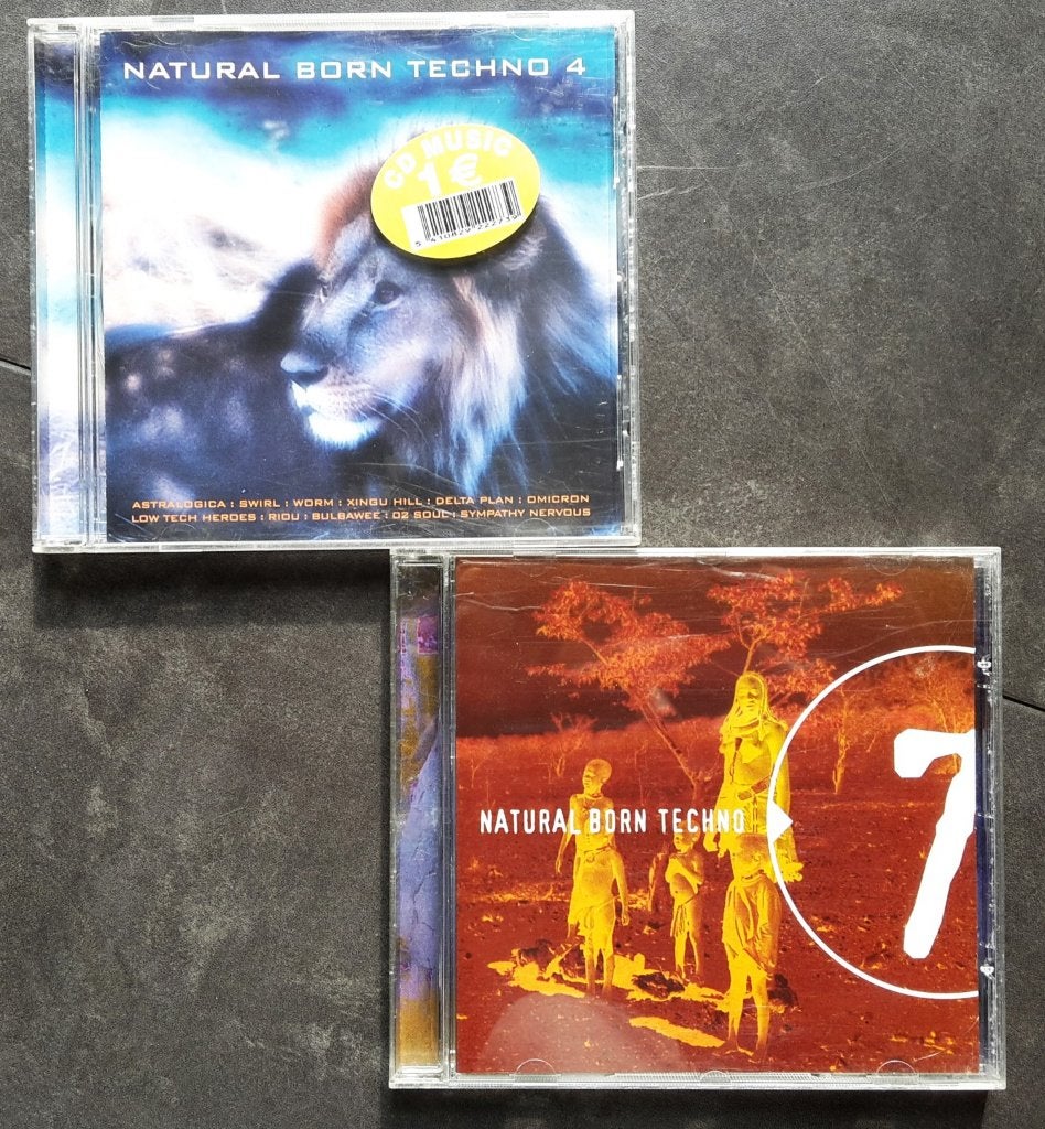 CD Set - Natural Born Techno 4 en 7, Cd's en Dvd's, Cd's | Dance en House, Ophalen of Verzenden, Zo goed als nieuw, Techno, Verzamelalbum
