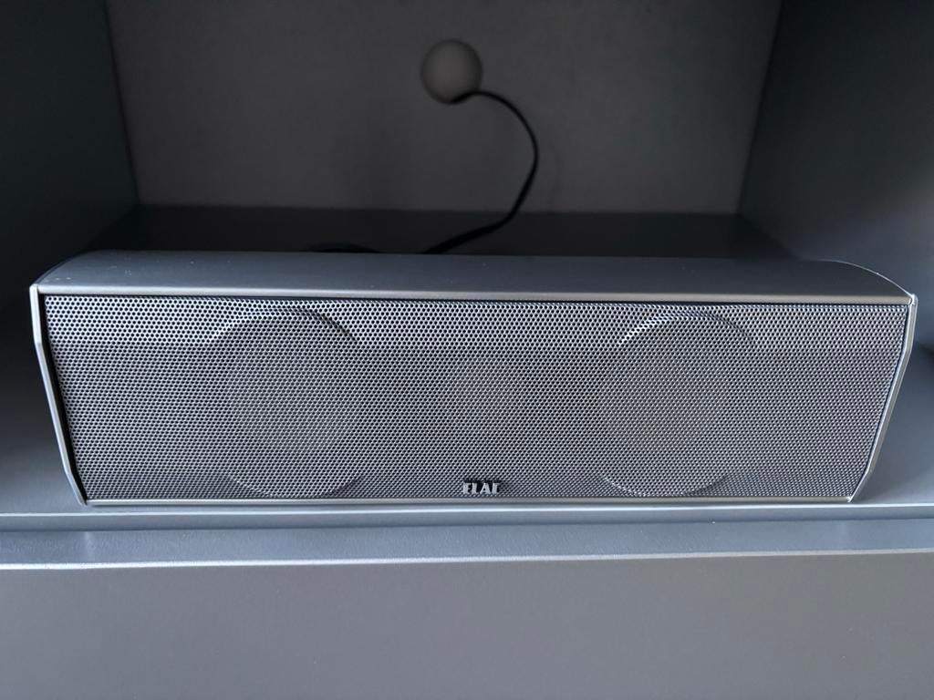 ELAC Cinema XL Center Speaker - Zilver, Audio, Tv en Foto, Luidsprekers, Overige merken, Ophalen of Verzenden, Zo goed als nieuw