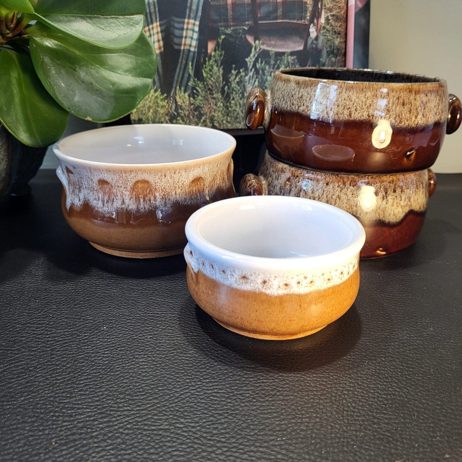 Vintage Fat Lava Soepkommen - Set van 4, Antiek en Kunst, Ophalen of Verzenden