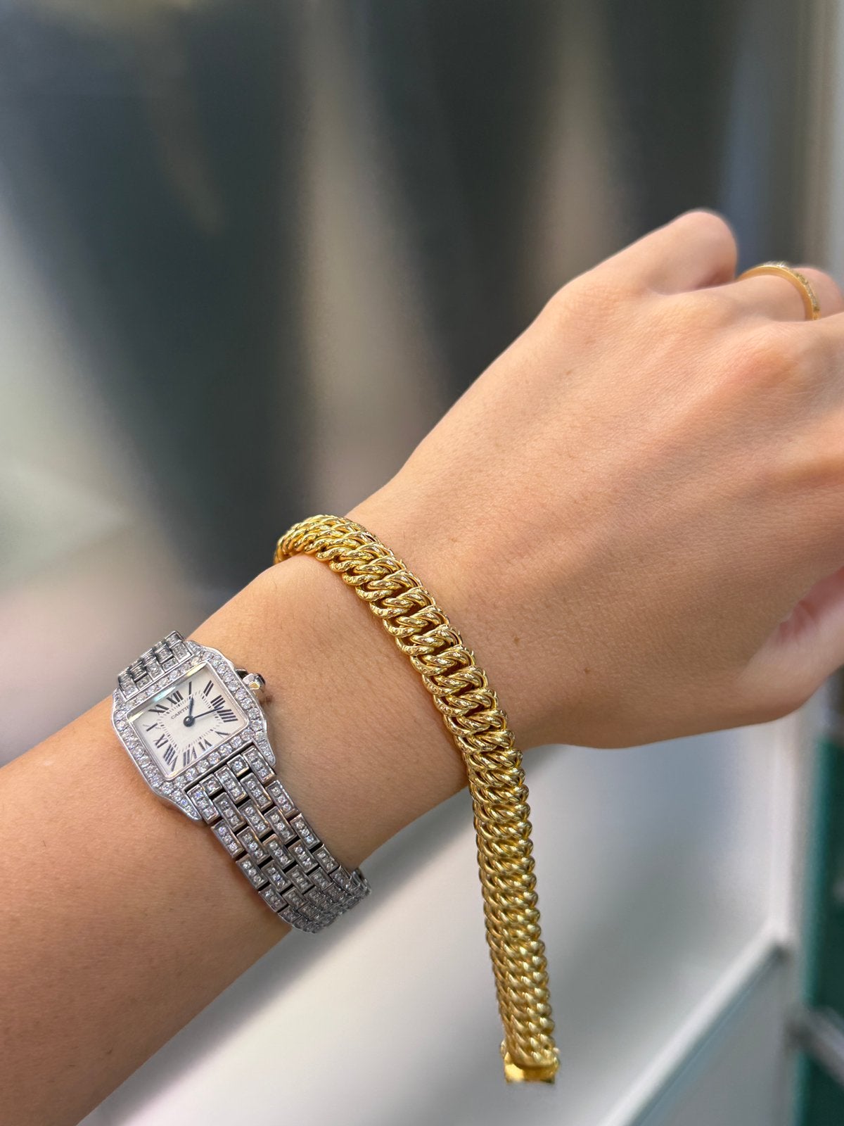 18KT Goud - 60 gr - Collier - Armband - Oorbellen, Ophalen, Nieuw, Goud