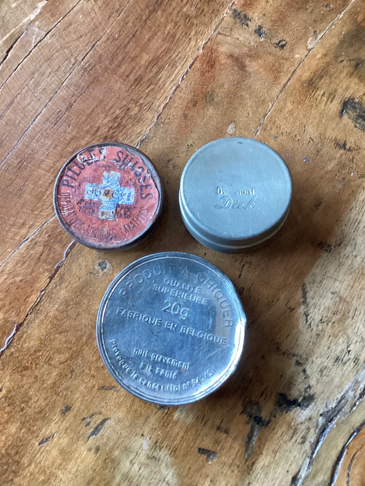 3 oude pillendoosjes / pruimtabakdoosje, Ophalen of Verzenden