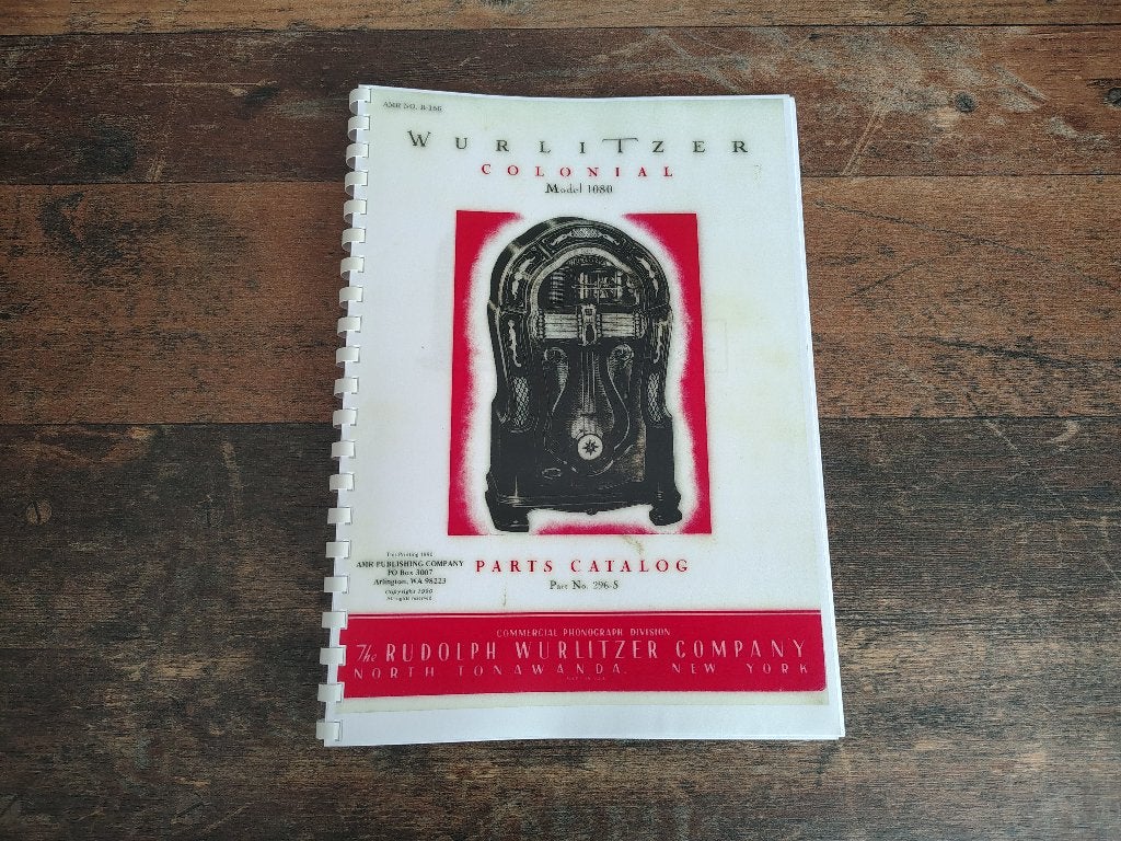 Parts Manual: Wurlitzer 1080 (1947) jukebox nieuw !!, Ophalen of Verzenden, Nieuw, 1950 tot 1960, Seeburg