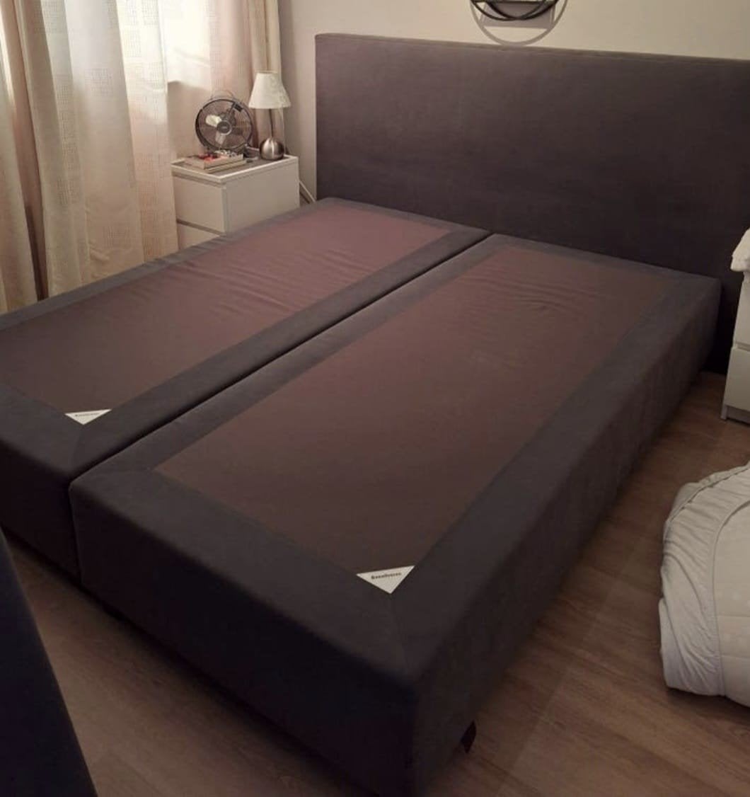 Bezorging is mogelijk 180x200 inzgs complete boxspring bed, Huis en Inrichting, Tweepersoons, Ophalen of Verzenden, Zo goed als nieuw