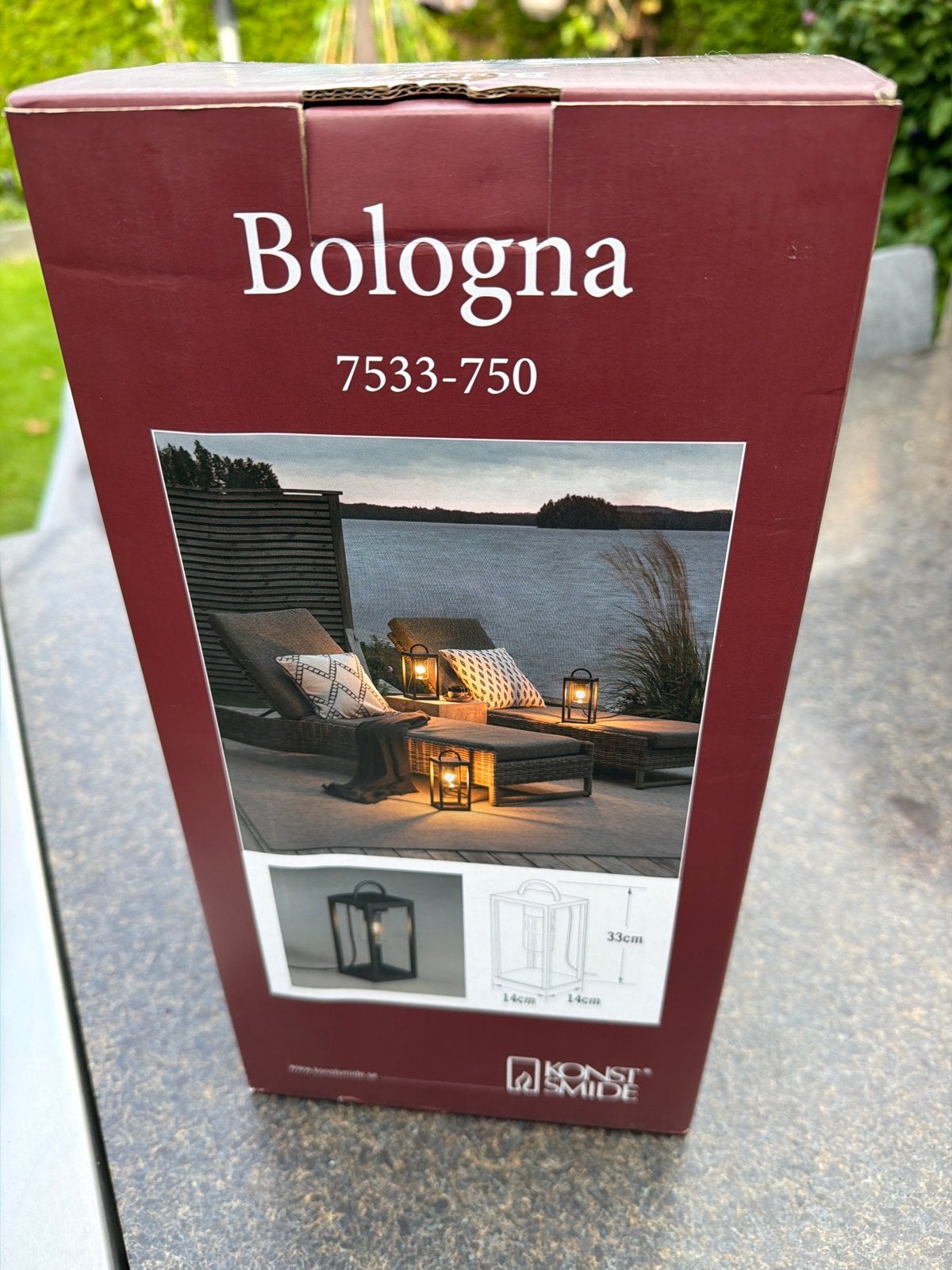 Konstsmide Bologna Buitenlamp - Nieuw in doos, Overige materialen, Minder dan 50 watt, Overige typen, Nieuw