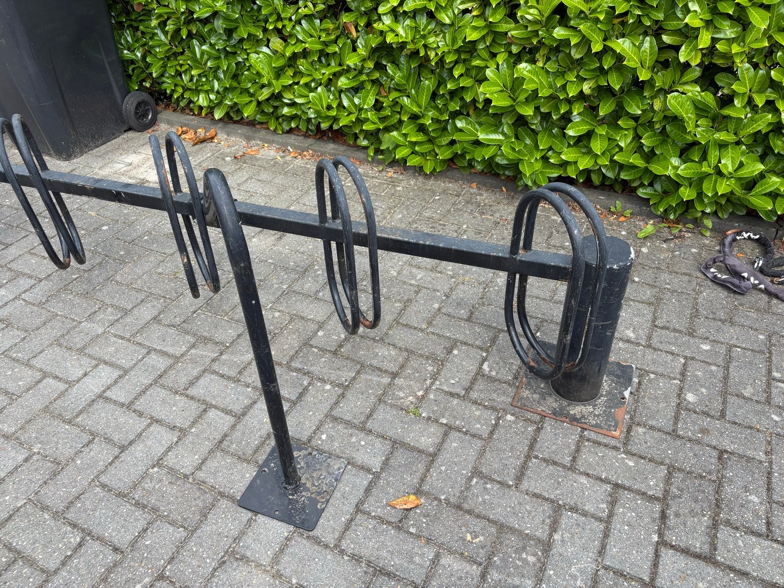 Fietsenrek voor 5 fietsen - Zwart metaal fiets stalling, Fietsen en Brommers, Ophalen of Verzenden, Gebruikt