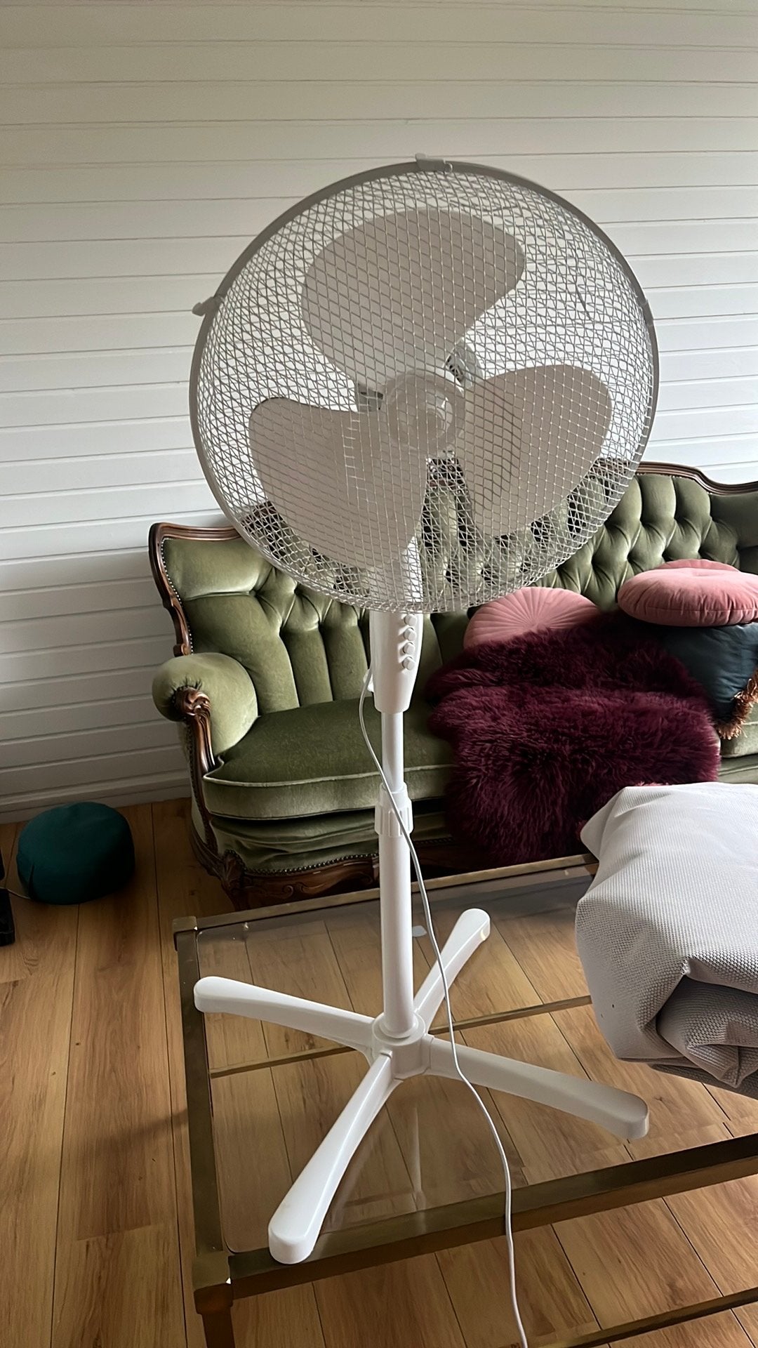 Ventilator met rotator, Witgoed en Apparatuur, Ventilatoren, Ophalen, Zo goed als nieuw, Statiefventilator