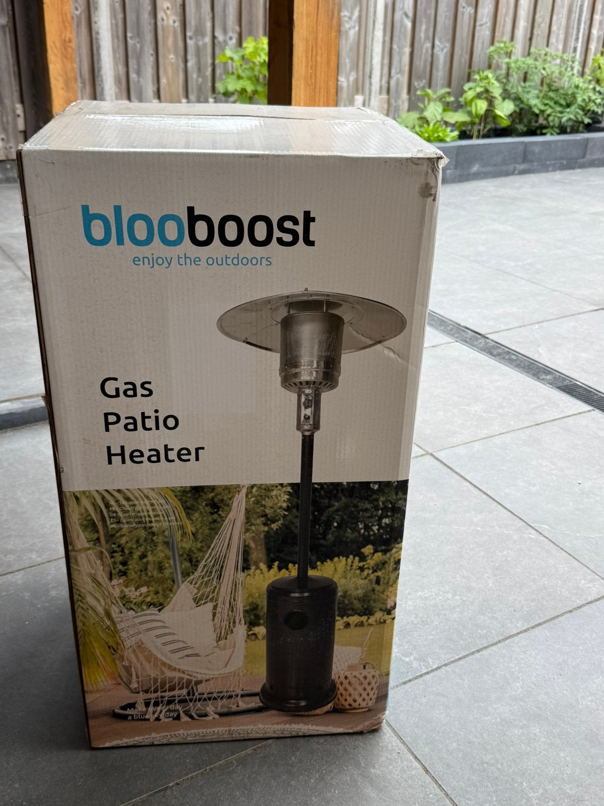 BlooBoost Gas Patio Heater Terrasverwarmer – Nieuw in doos, Tuin en Terras, Terrasverwarmers, Nieuw, Gas, Ophalen of Verzenden