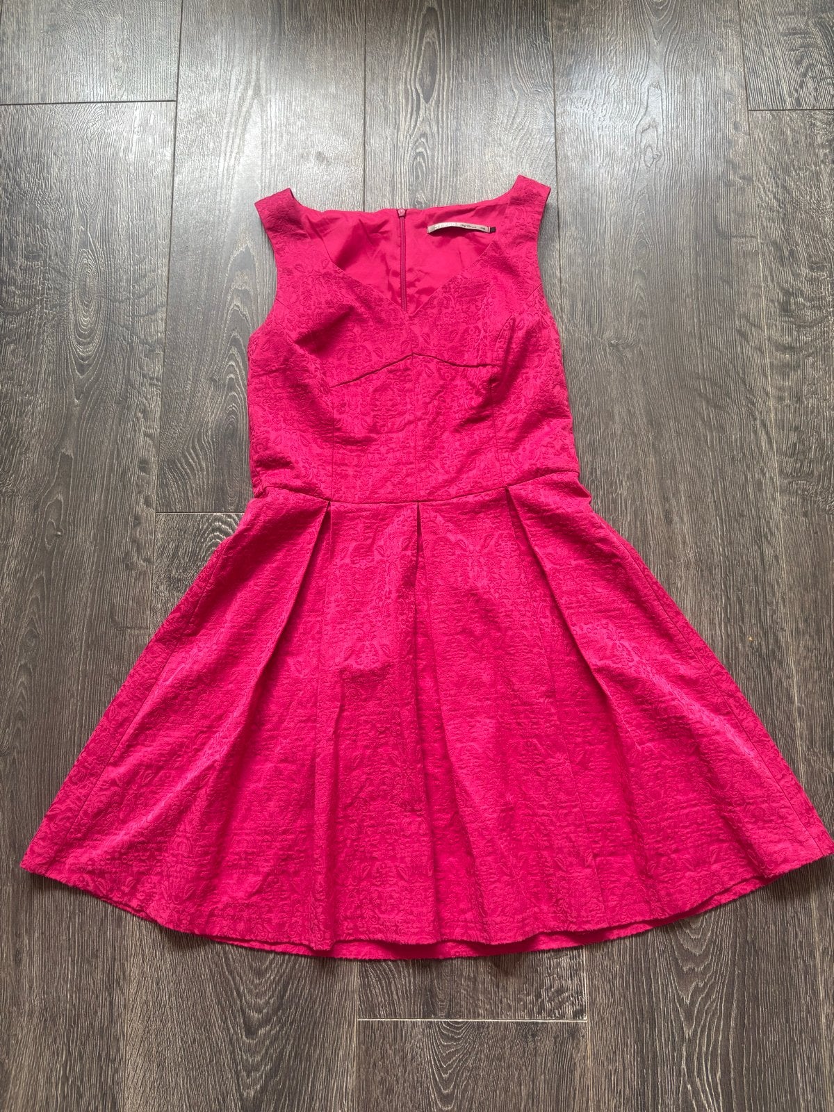 Fuchsia roze Cocktailjurk • Steps • maat 38, Maat 38/40 (M), Ophalen of Verzenden, Roze, Gedragen
