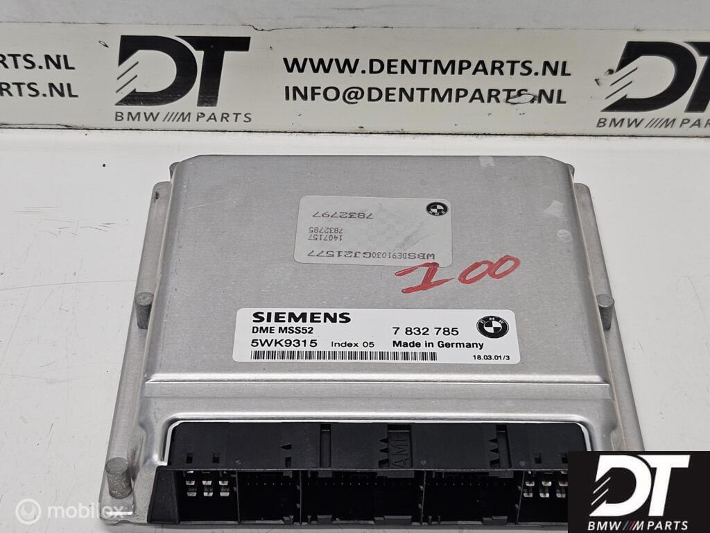 DME ECU MSS52 BMW E39 M5 S62 S62B50 12147832785 12147835620, Gebruikt, Ophalen of Verzenden, BMW, BMW