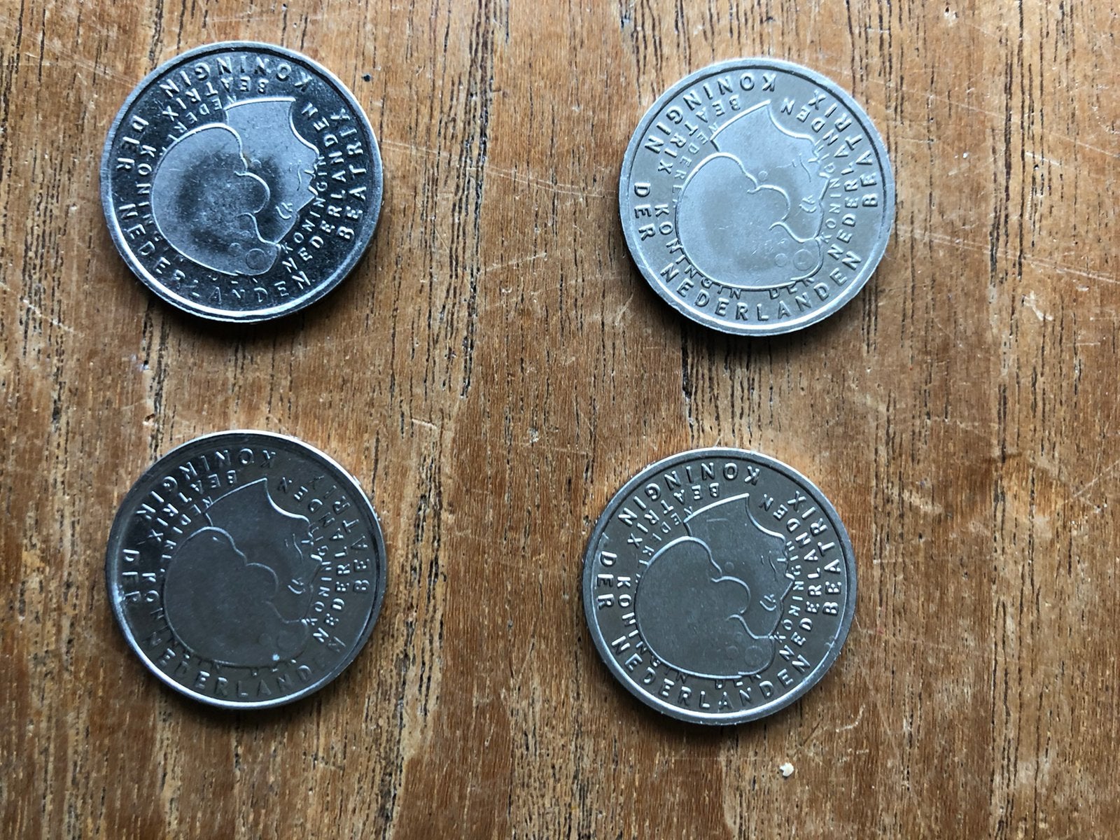 LOEKI GULDEN 2001 laatste uitgave 4 stuks, Ophalen of Verzenden, Nederland, Munten