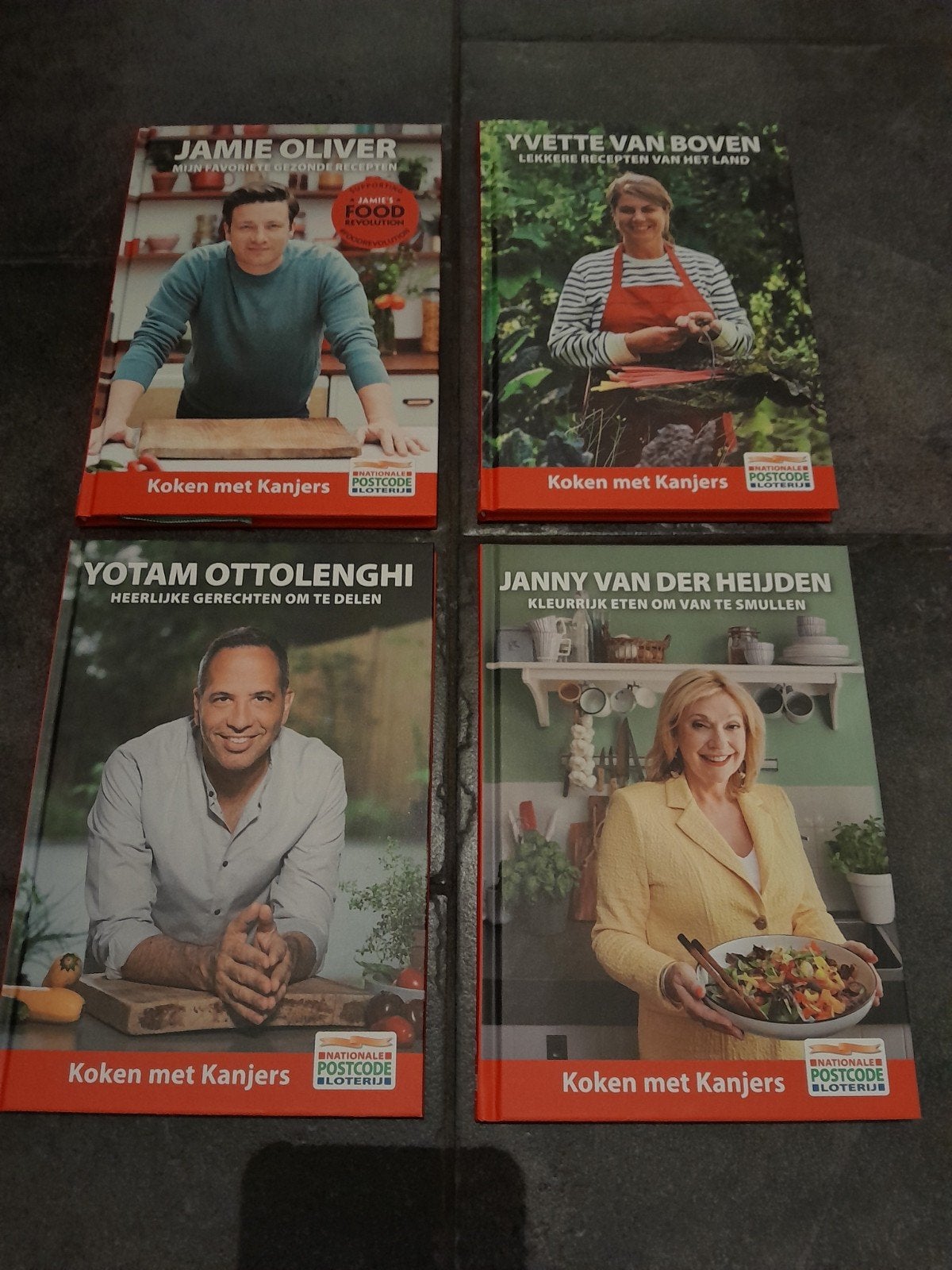 Koken met kanjers ~ kookboek set van 4, Ophalen of Verzenden, Zo goed als nieuw