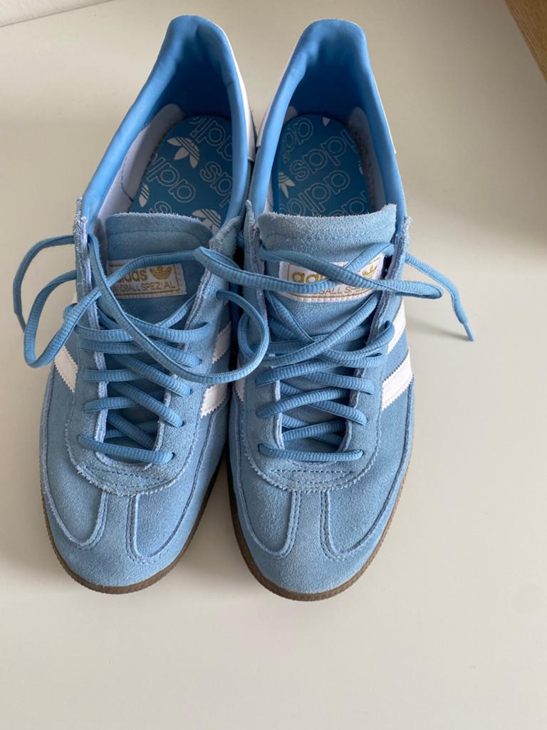 Adidas Handball Special Light Blue maat 43 1/3, Ophalen, Blauw, Adidas, Sneakers of Gympen