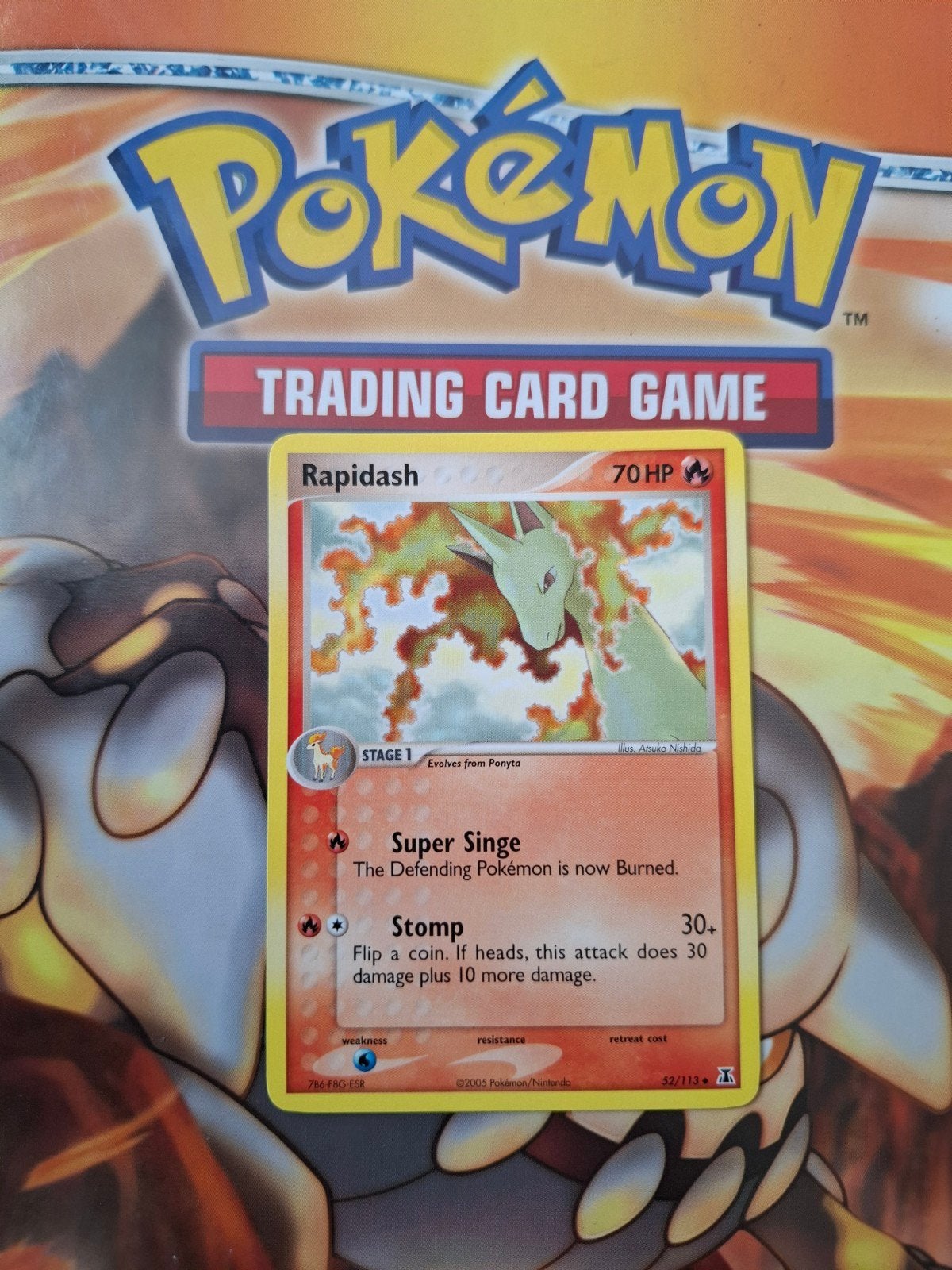 Rapidash 52/113 Ex Delta Species pokemon kaart, Ophalen of Verzenden, Zo goed als nieuw, Losse kaart