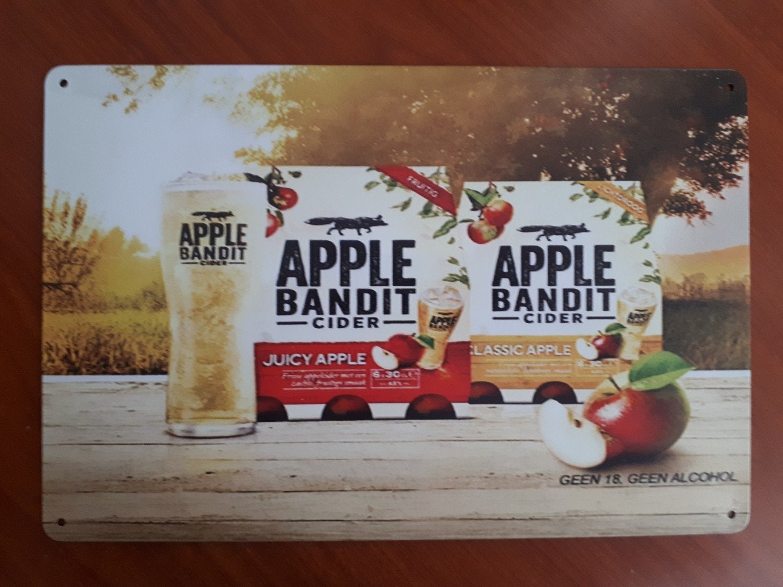 Apple Bandit 20x30 cm Metalen Reclamebord, Verzenden, Nieuw, Reclamebord