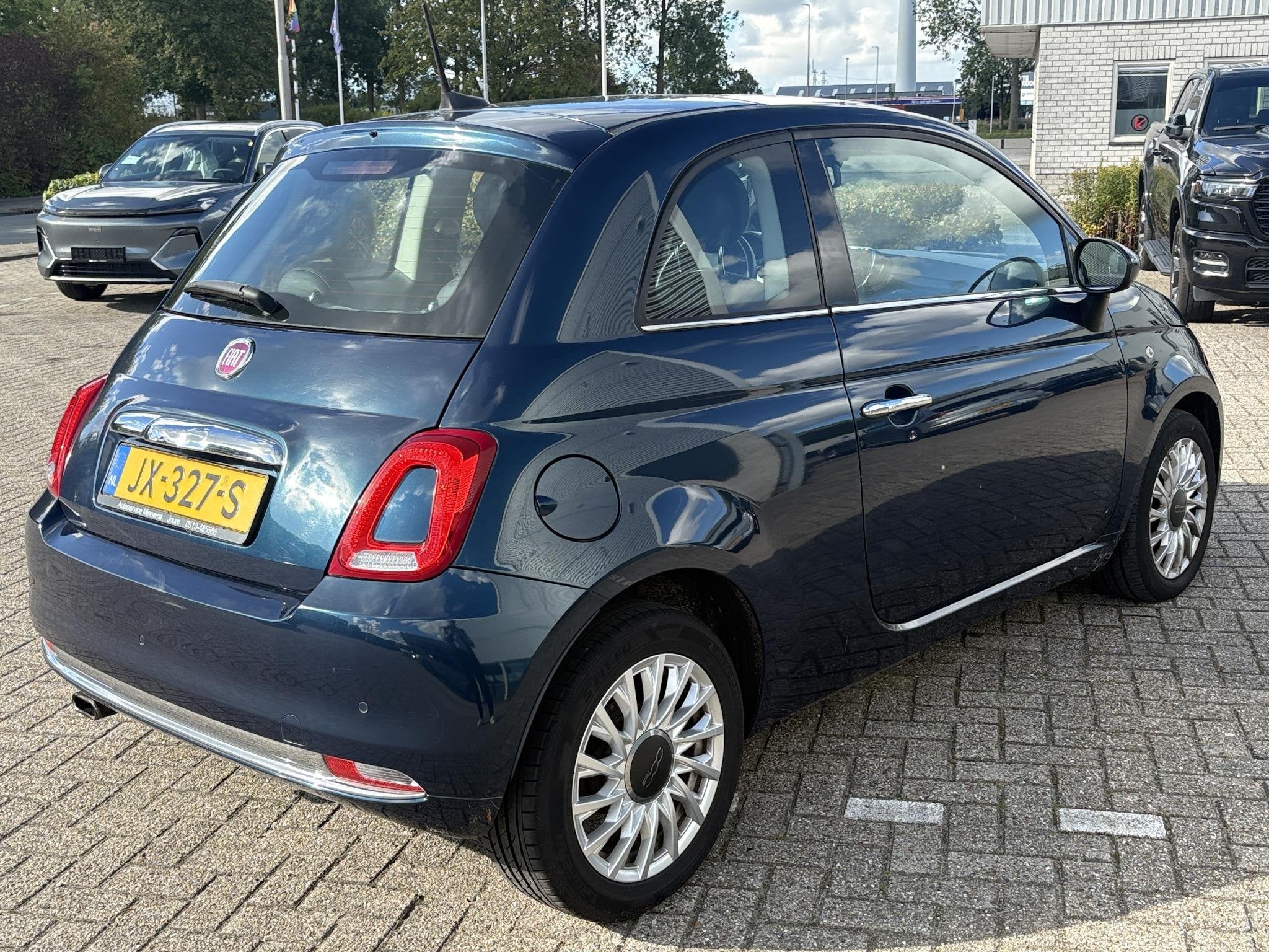 Fiat 500 0.9 TwinAir Turbo Lounge | Panoramadak | Climate Co, Stof, Gebruikt, 905 kg, Origineel Nederlands