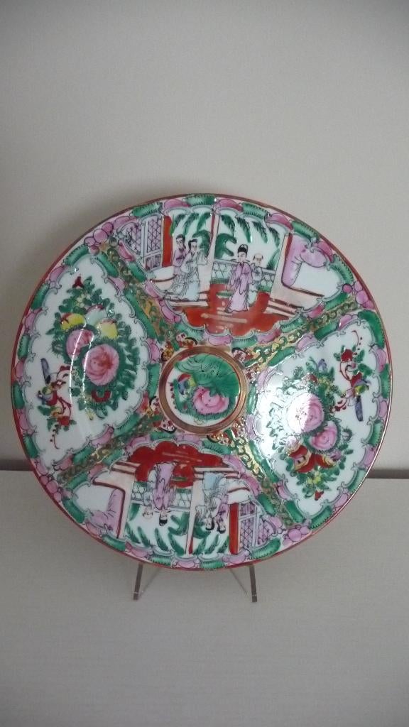 Famille Verte bord- 23 cm, Ophalen of Verzenden