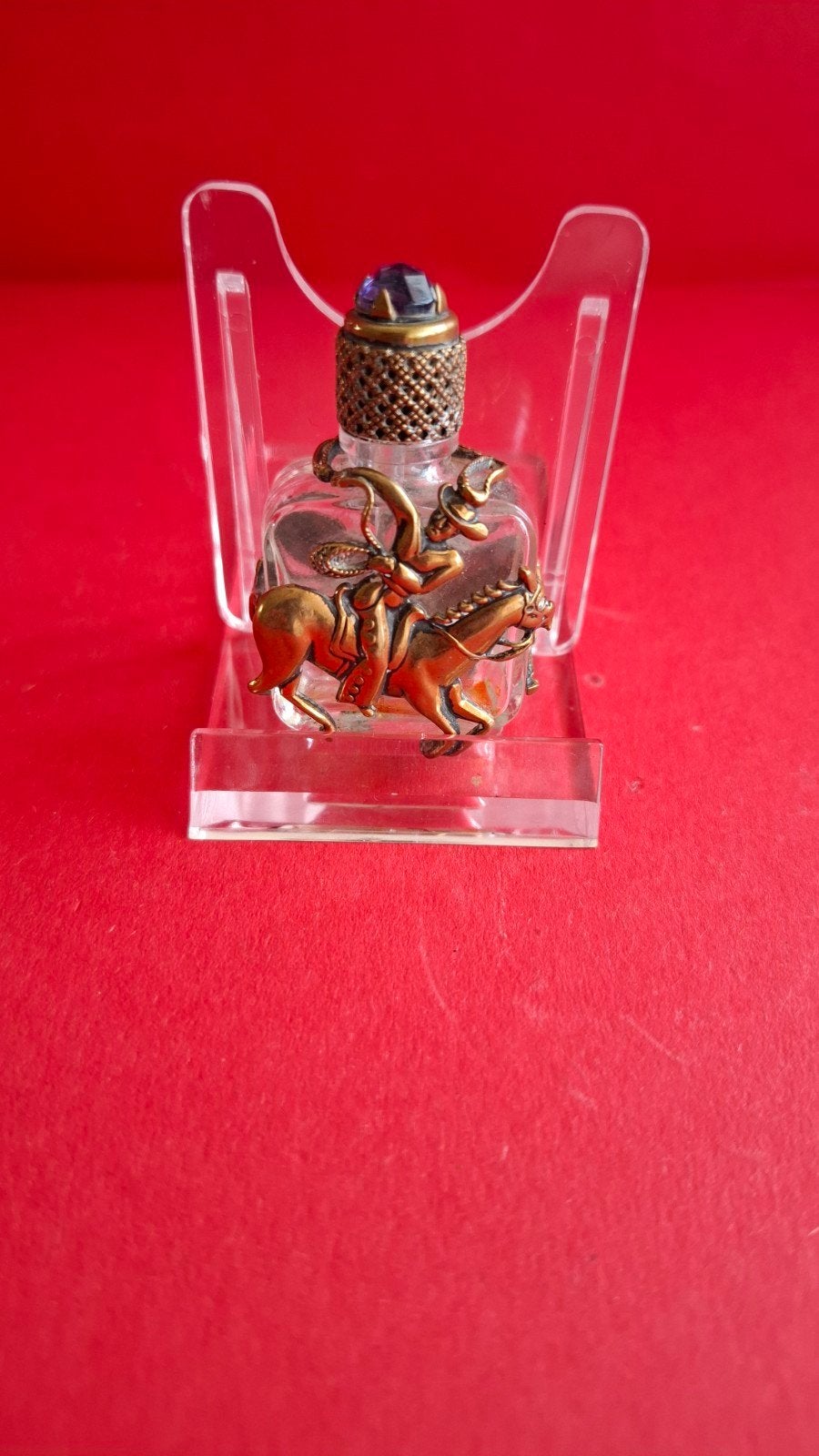 antiek parfumflesje western, Verzamelen, Verzenden, Zo goed als nieuw, Parfumfles