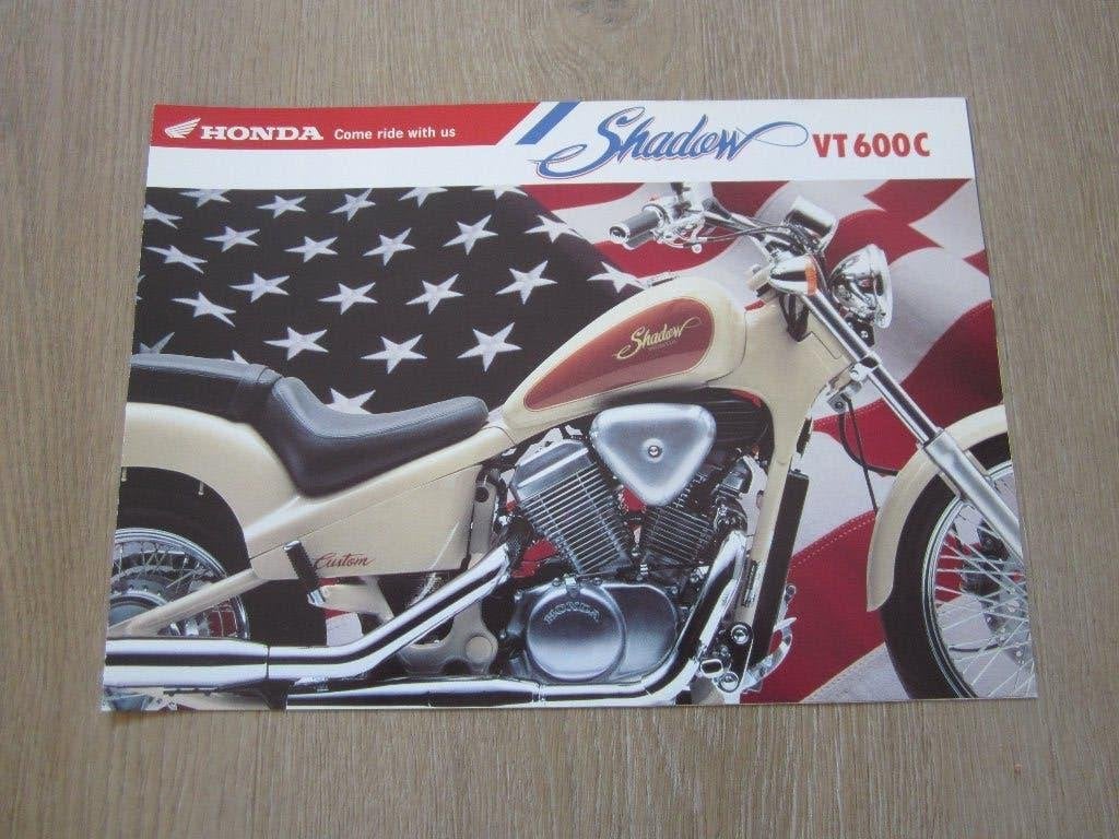 Honda Shadow VT600C brochure folder 1992 ?, Motoren, Ophalen of Verzenden, Honda