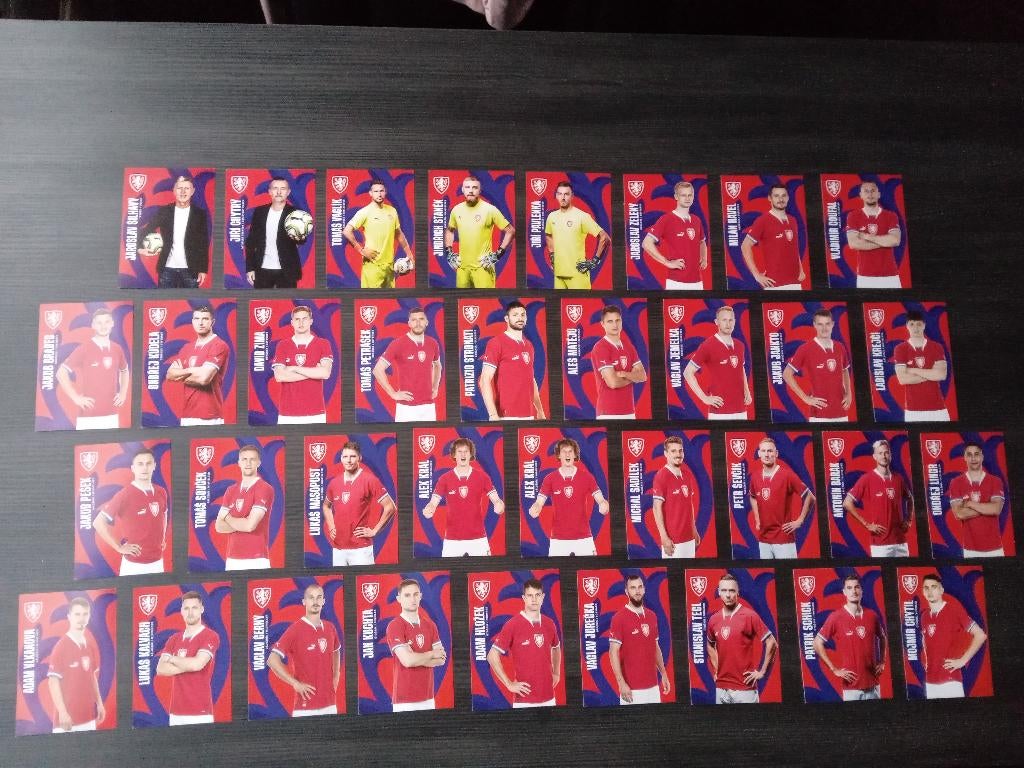Set spelerskaarten van het Tsjechische Nationale Elftal, Verzamelen, Ophalen of Verzenden, Nieuw, Buitenlandse clubs, Spelerskaart