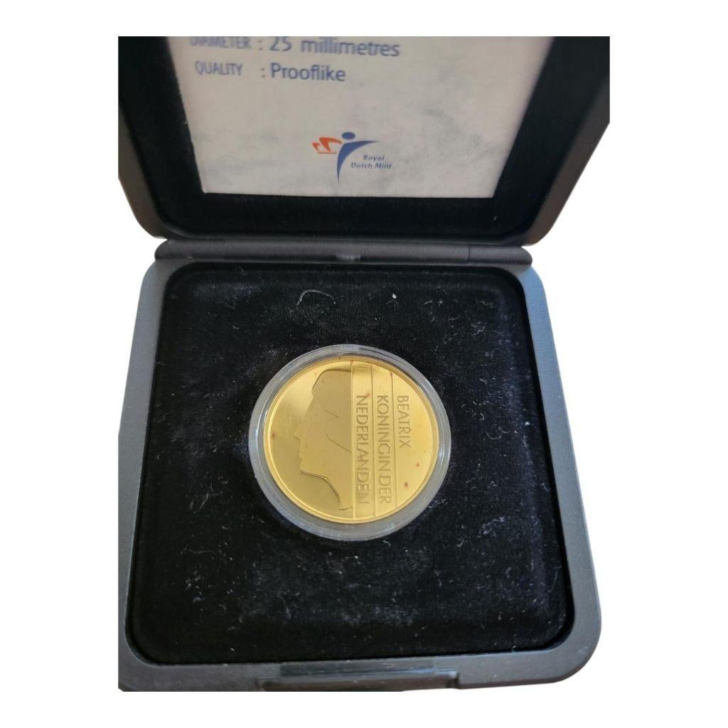 Nederland 1 gulden 2001 goud Ninaber Prooflike