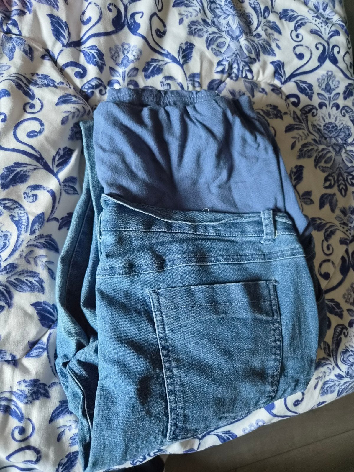 zwangerschaps broek, Kleding | Dames, Ophalen, Blauw, Zeeman, Maat 42/44 (L)