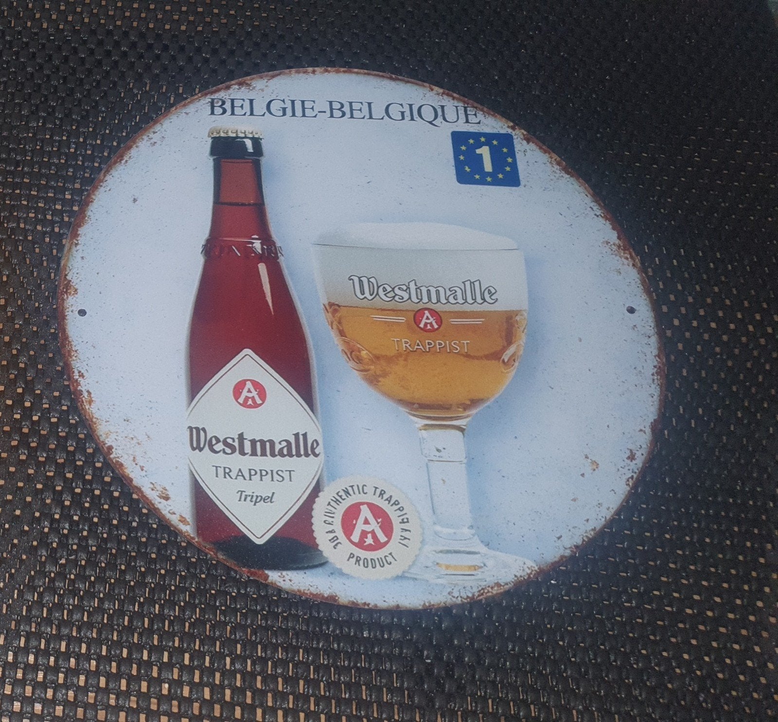 Wandbord westmalle, Ophalen of Verzenden, Nieuw, Reclamebord, Plaat of Schild, Overige merken