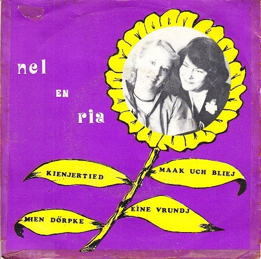 nel en ria (ep) - KIENJERTIED  (piraat/1981), Beschermende buitenhoes, Gebruikt, 7 inch, Ophalen of Verzenden