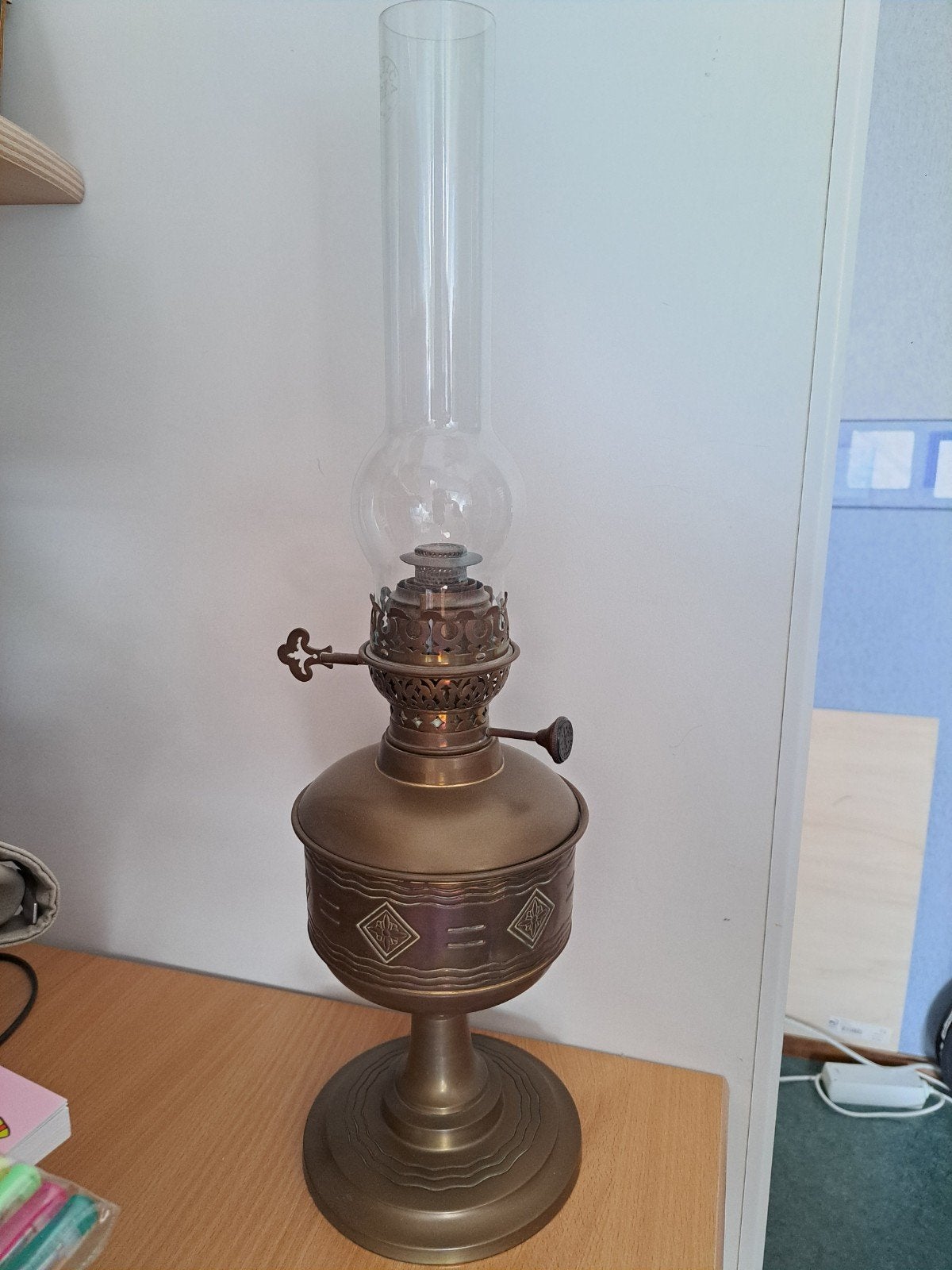 Olielamp, Ophalen