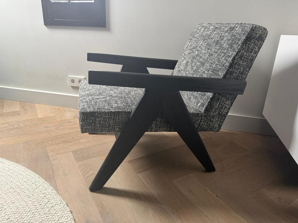 Eichholtz Greta Fauteuil / Stoel – Showroomstaat Luxe Design, Huis en Inrichting, Ophalen, Zo goed als nieuw, Stof, Eén