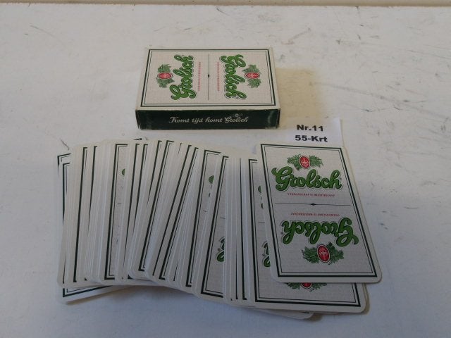Grolsch speelkaarten (nr.11)) 55-Krt, Ophalen of Verzenden, Nieuw, Overige typen, Grolsch