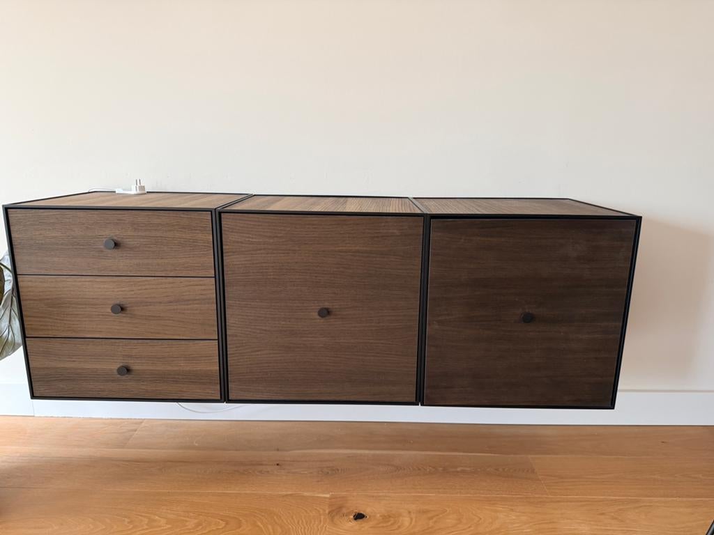 Audo Frame 49 Smoked Oak, Ophalen, Eikenhout, Zo goed als nieuw, 25 tot 50 cm