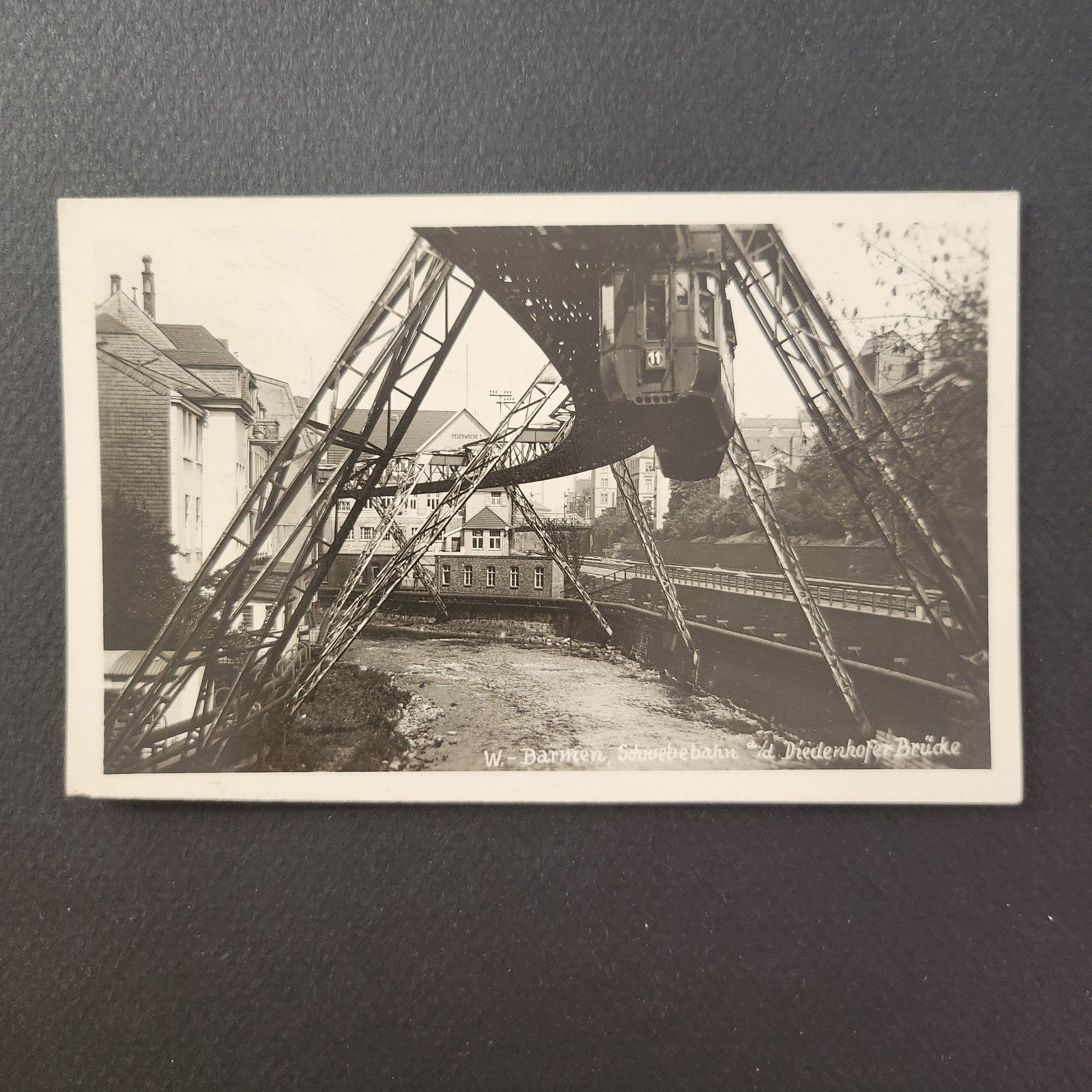 <1940 Ansichtkaart W-Barmen Schwebebahn Diedenhofer Brücke, Ophalen of Verzenden, 1920 tot 1940, Gelopen, Duitsland