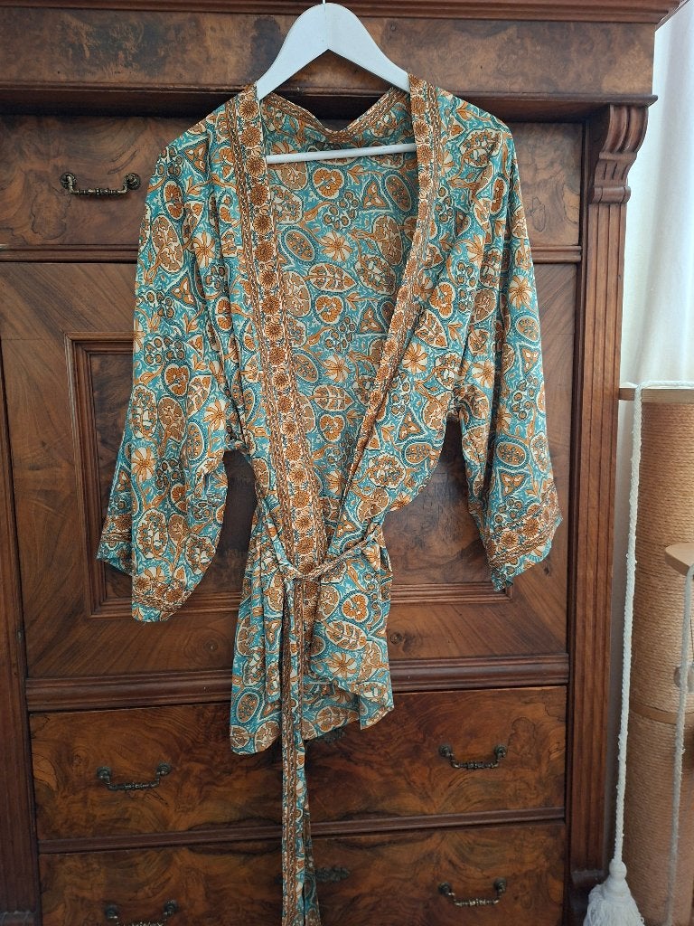 SN Moda bohemian kimono, Ophalen of Verzenden, Zo goed als nieuw, Boven de knie, Groen