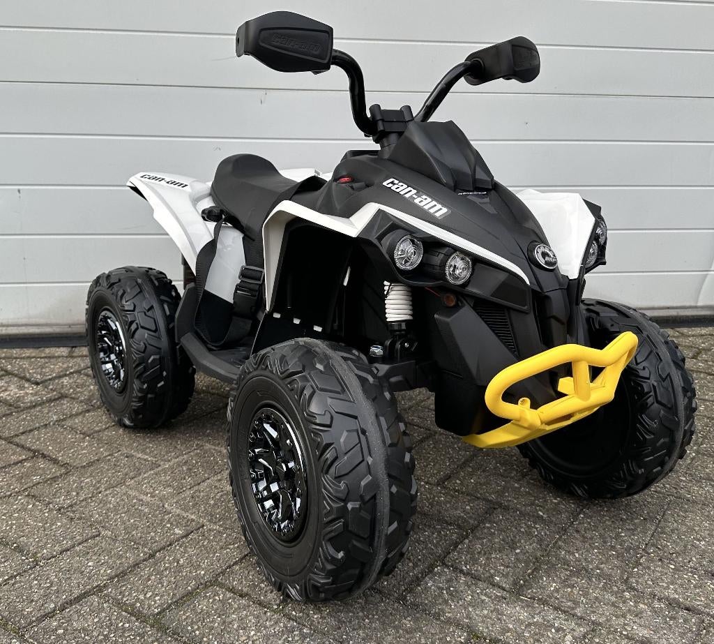 Kinder Accu Quad can-am 12v Rubberband -Leder zit NIEUW, Kinderen en Baby's, Ophalen of Verzenden, Nieuw, Overige typen