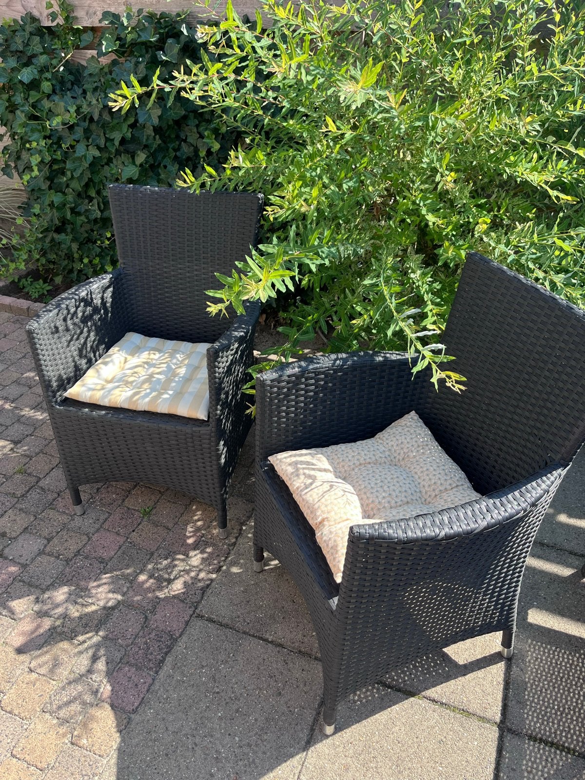 Wicker tuinstoelen (2 stuks), Ophalen, Gebruikt, Wicker