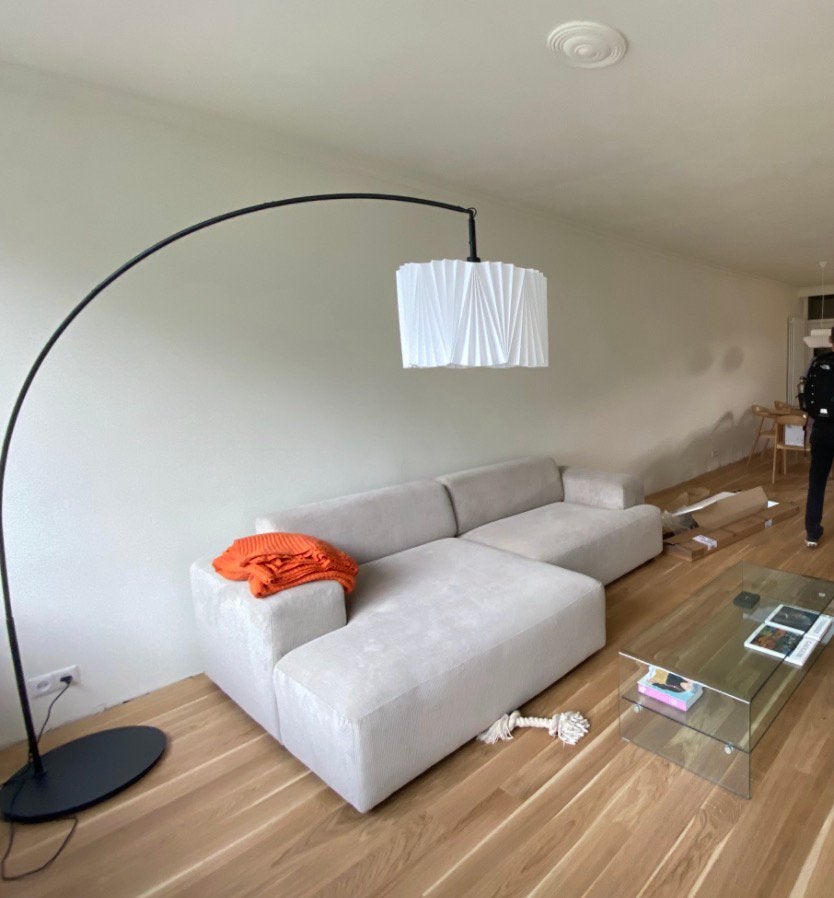 Skaftet staande lampvoet (incl kap), Ophalen, Zo goed als nieuw, Modern, 150 tot 200 cm