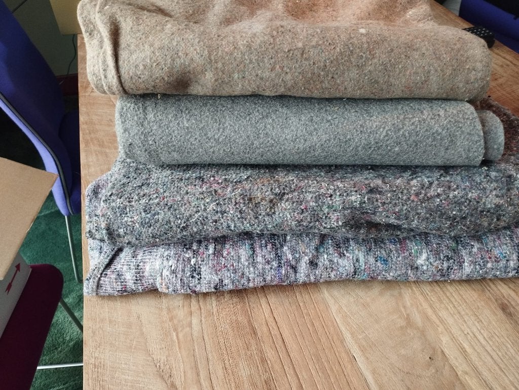 Verhuisdekens 4 stuks, Doe-het-zelf en Verbouw, Gebruikt, Opvouwbaar, Overige typen, Minder dan 35 cm