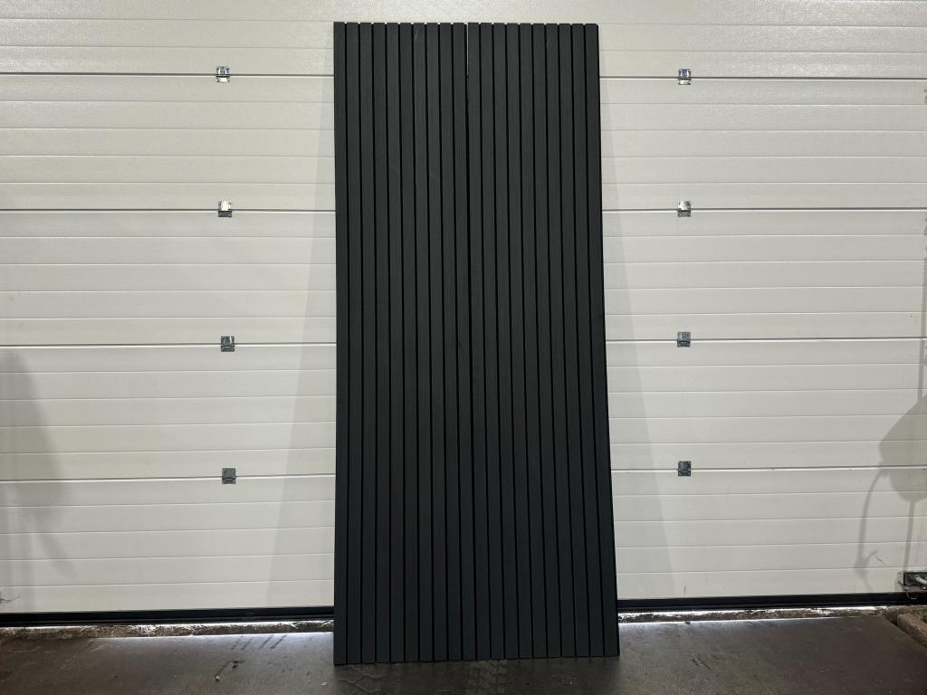Akoestische wandpanelen 2900 x 60 cm - 50x10 mm - Zwart
