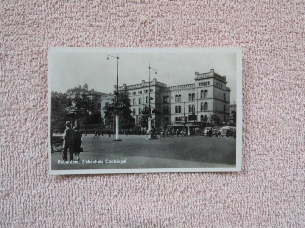 Oude Ansichtkaart Rotterdam, Ziekenhuis Coolsingel, Ophalen of Verzenden, 1920 tot 1940, Gelopen, Zuid-Holland