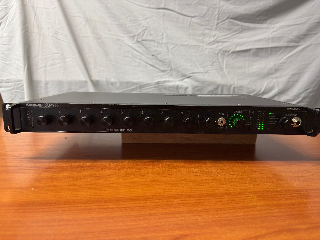 Shure SCM820 Digital IntelliMix Automatic Mixer, Ophalen of Verzenden, Gebruikt, Audio