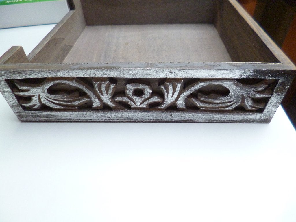 Houten brocante bakje, Antiek en Kunst, Curiosa en Brocante, Ophalen of Verzenden