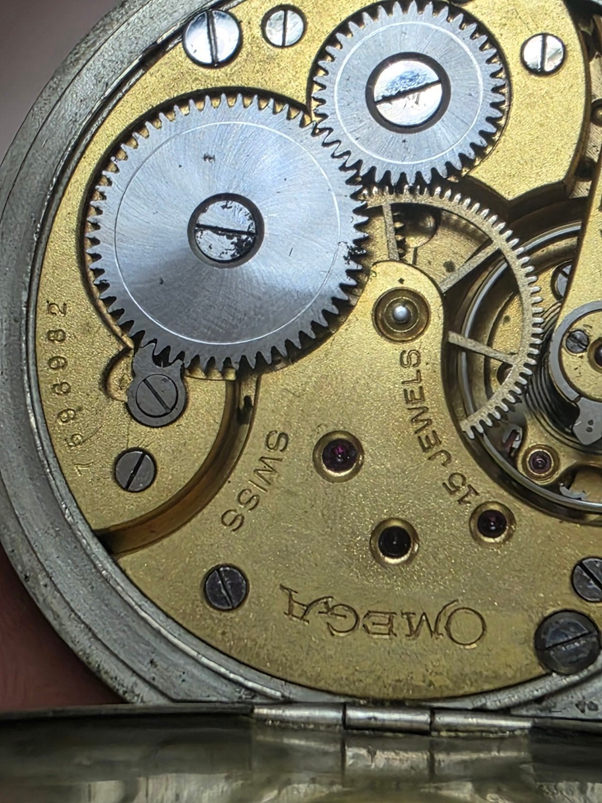omega zak horloge, Ophalen of Verzenden, Staal, Omega, 1960 of later