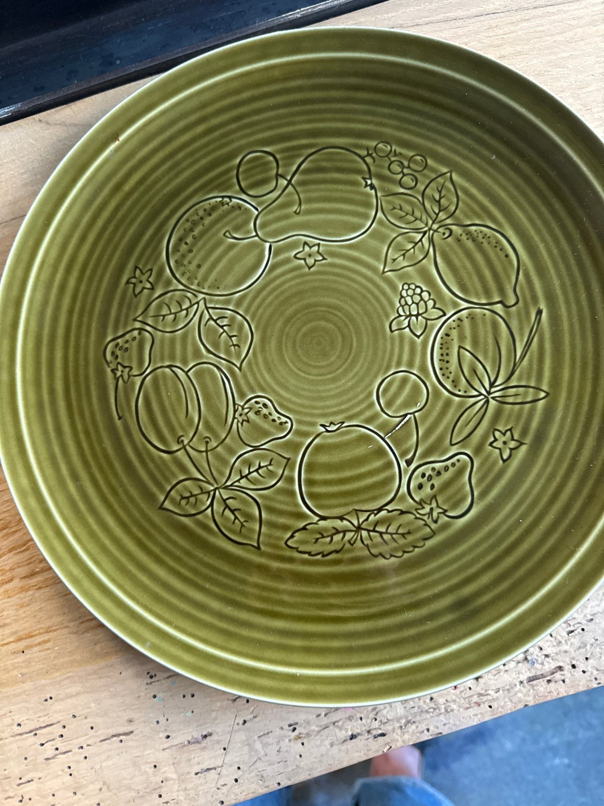 Vintage Royal Goedewaagen Gouda Bord met Fruitmotief, Antiek en Kunst, Ophalen of Verzenden