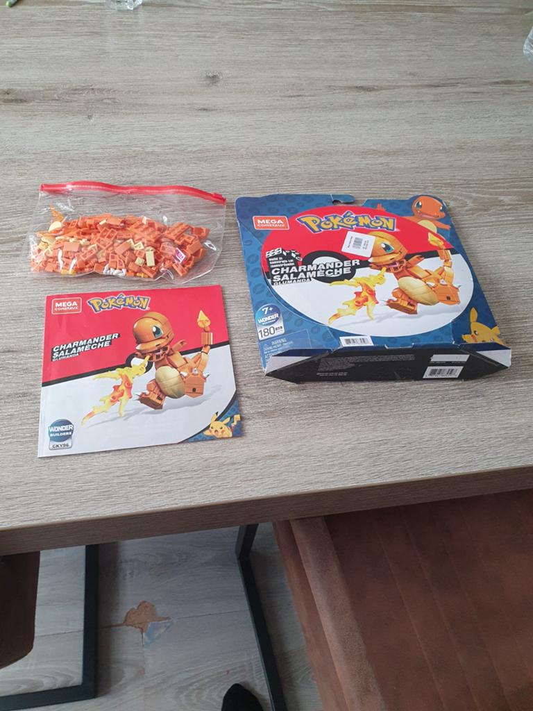Mega Construx Pokémon Charmander Salamèche Bouwset, Ophalen of Verzenden, Nieuw, Overige merken
