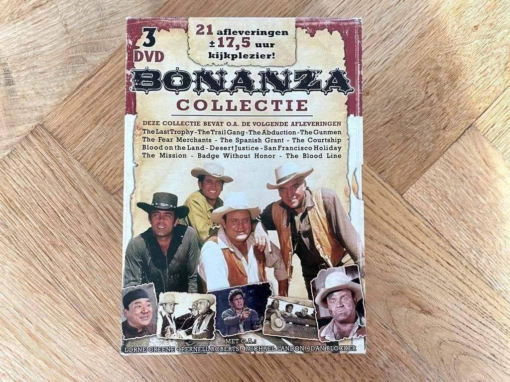 Bonanza Collectie - 21 afleveringen DVD (krasvrij, met NL), Alle leeftijden, Ophalen of Verzenden, Zo goed als nieuw, Actie en Avontuur