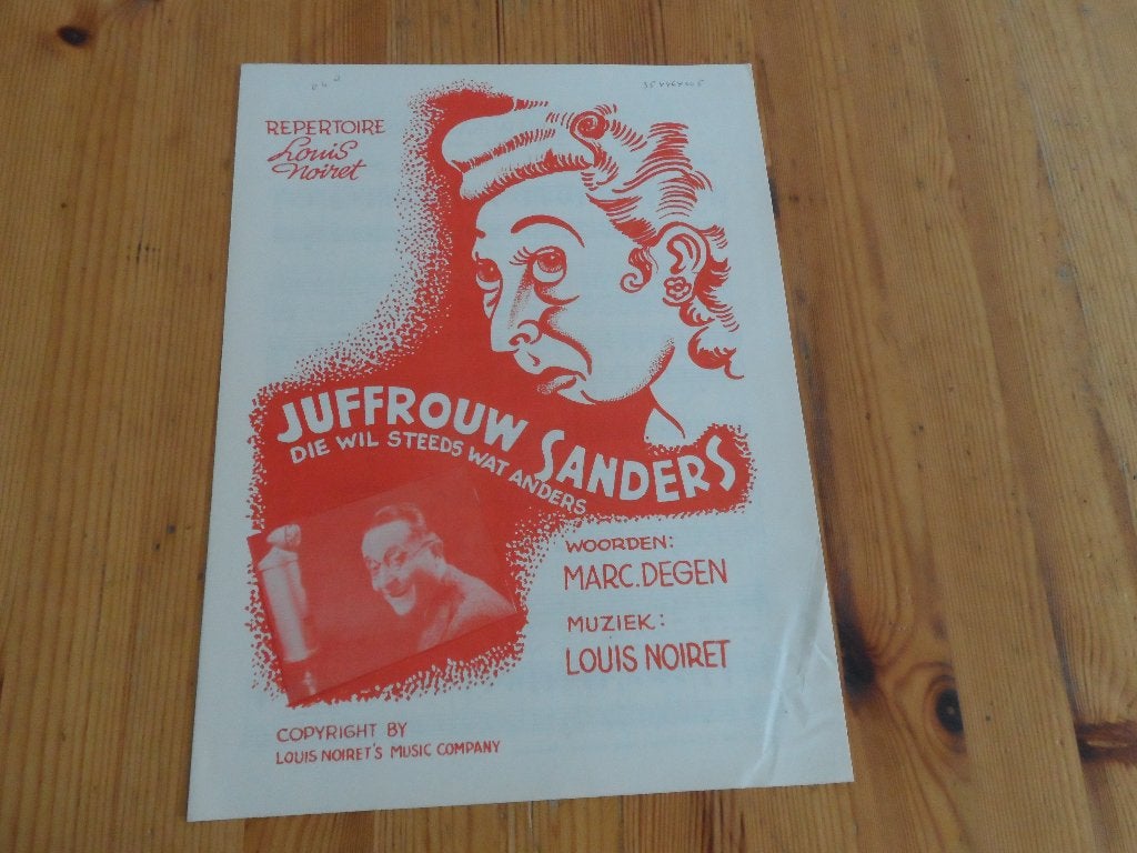 Juffrouw sanders - noiret / degen, Muziek en Instrumenten, Gitaar, Ophalen of Verzenden, Zo goed als nieuw, Artiest of Componist